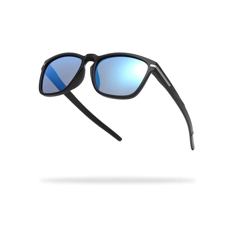 [TORINOX] サングラス メンズ 運転用 偏光サングラス 超軽量 UV400 釣り スポーツ （BASIC MODEL） BLACK/BLUE