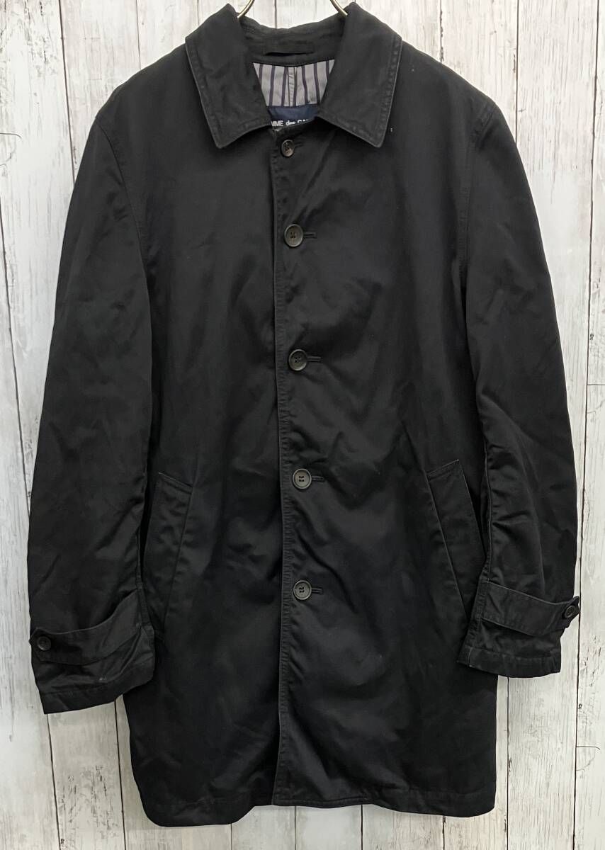 コムデギャルソンオムAD2008 製品染めナイロン　ステンカラーコート コムデギャルソンオムAD2008 製品染めナイロン ステンカラーコート