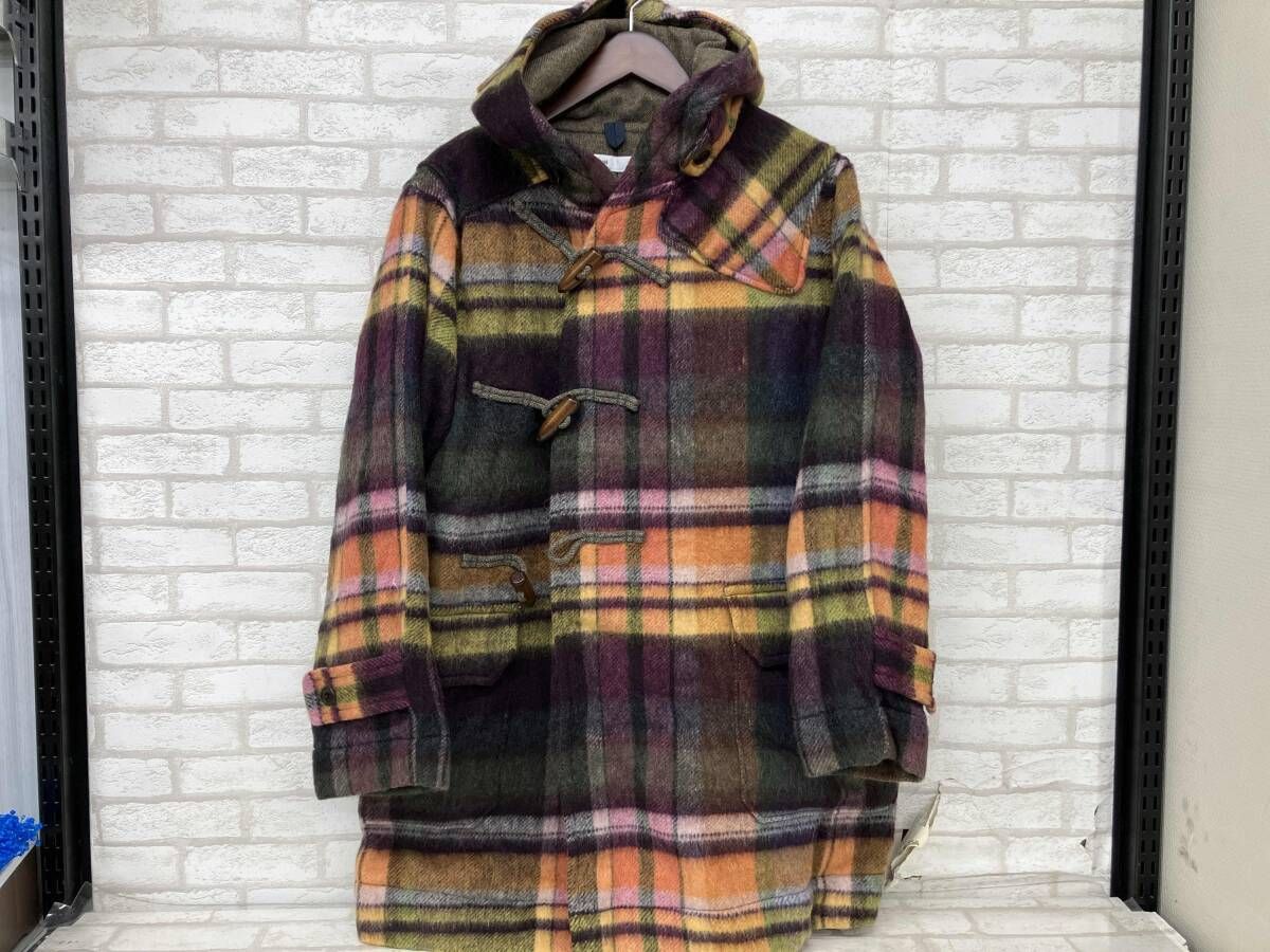 ts s ティーエスエス ダッフルコート ウール チェック マルチ カラフル メンズ 1