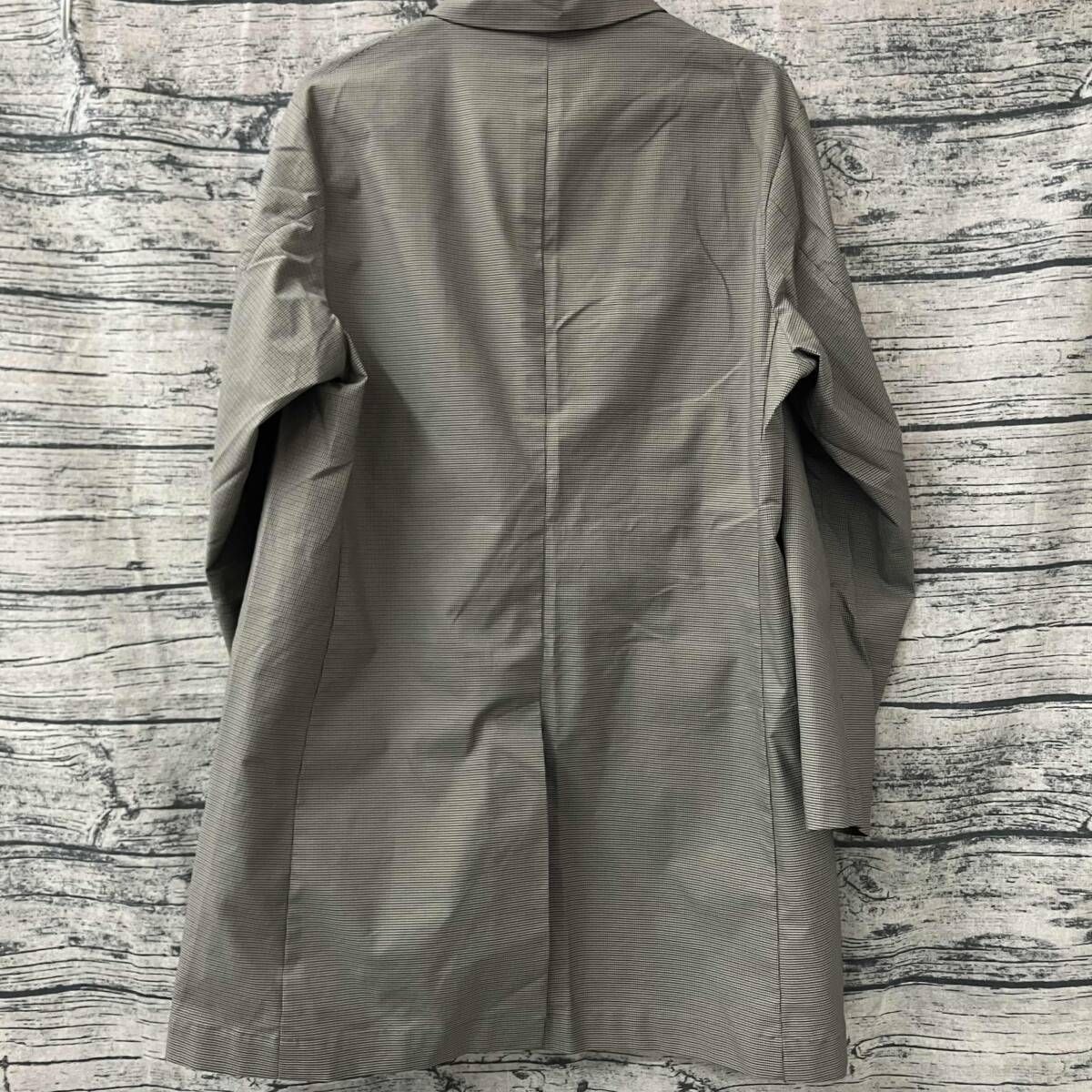 新品未使用タグ付きTAKEO KIKUCHI 千鳥格子柄ステンカラーコート TAKEO KIKUCHI タケオキクチ コート 撥水 ステンカラーコート 千鳥柄 M