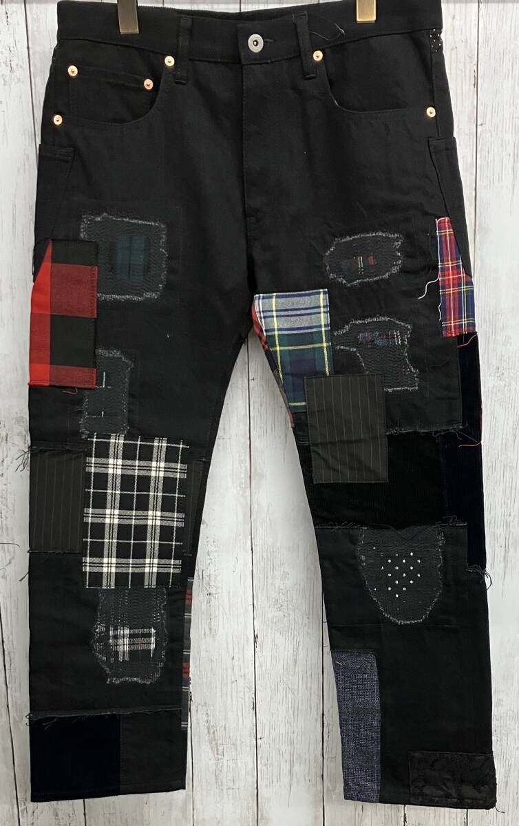JUNYA WATANABE COMME des GARCONS MAN パッチワークパンツ ジュンヤワタナベ コムデギャルソンマン ブラック size S