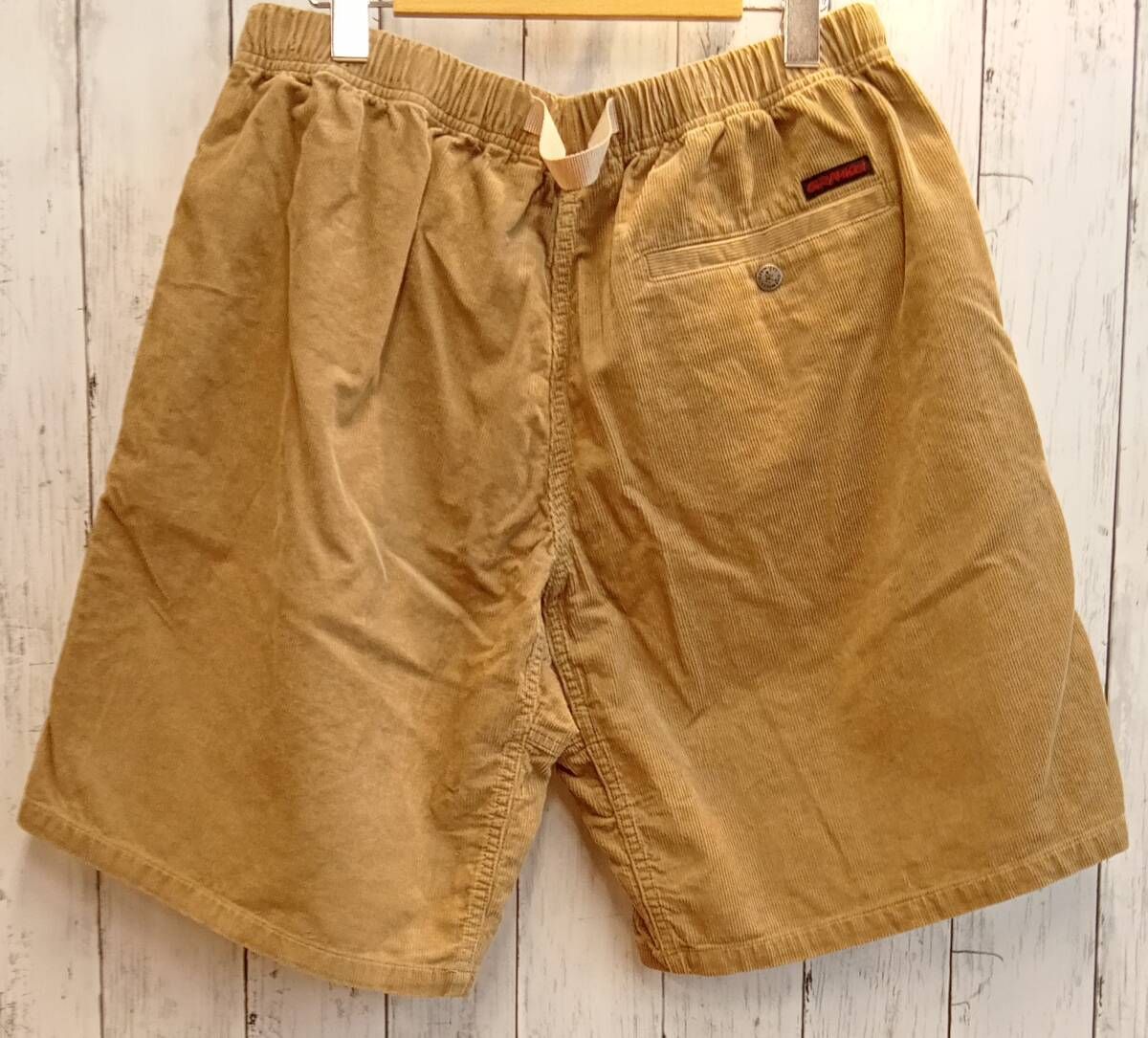 グラミチ ハーフコーデュロイパンツ G 5 SM-P 093 CORDUROY G-SHORT XLサイズ ベージュ アウトドア