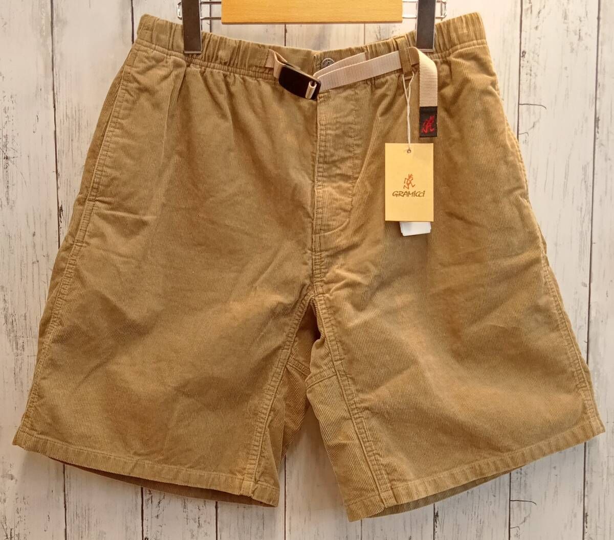 グラミチ ハーフコーデュロイパンツ G 5 SM P 093 CORDUROY SHORT XLサイズ ベージュ アウトドア