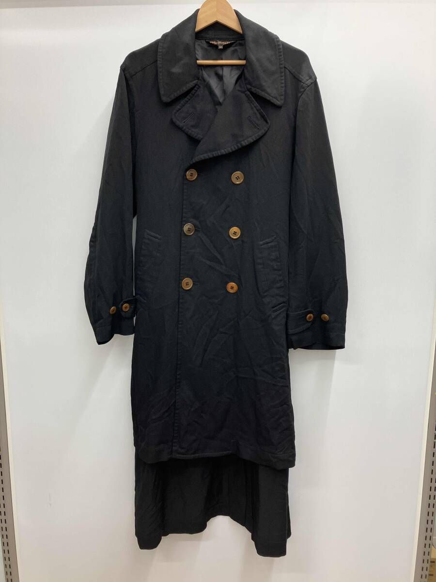 ブラックコムデギャルソン　ポリ縮　トレンチコート BLACK COMME des GARCONS ブラックコムデギャルソン ポリ縮絨 トレンチ