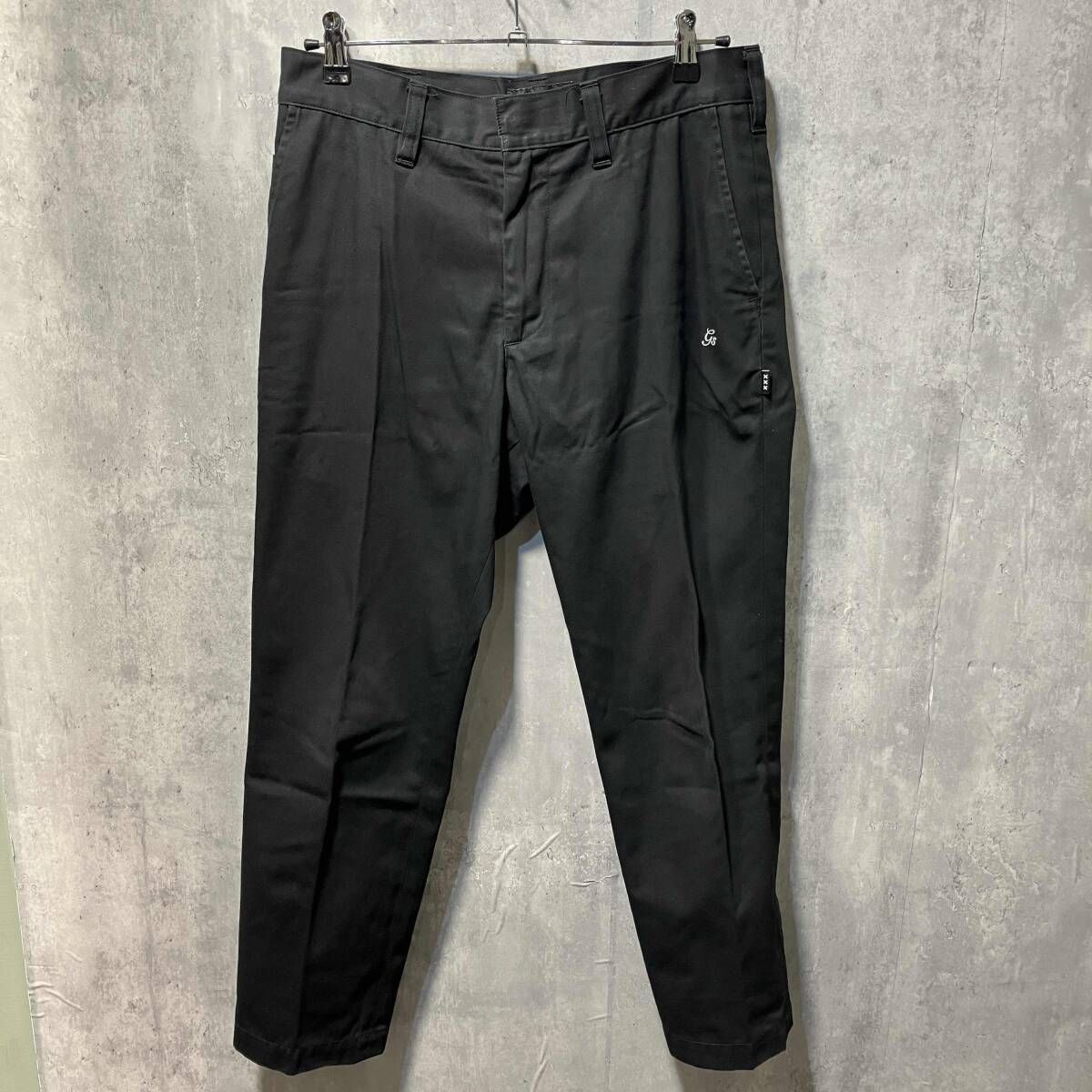 GOD SELECTION XXX ロングパンツ センタープレスパンツ ブラック