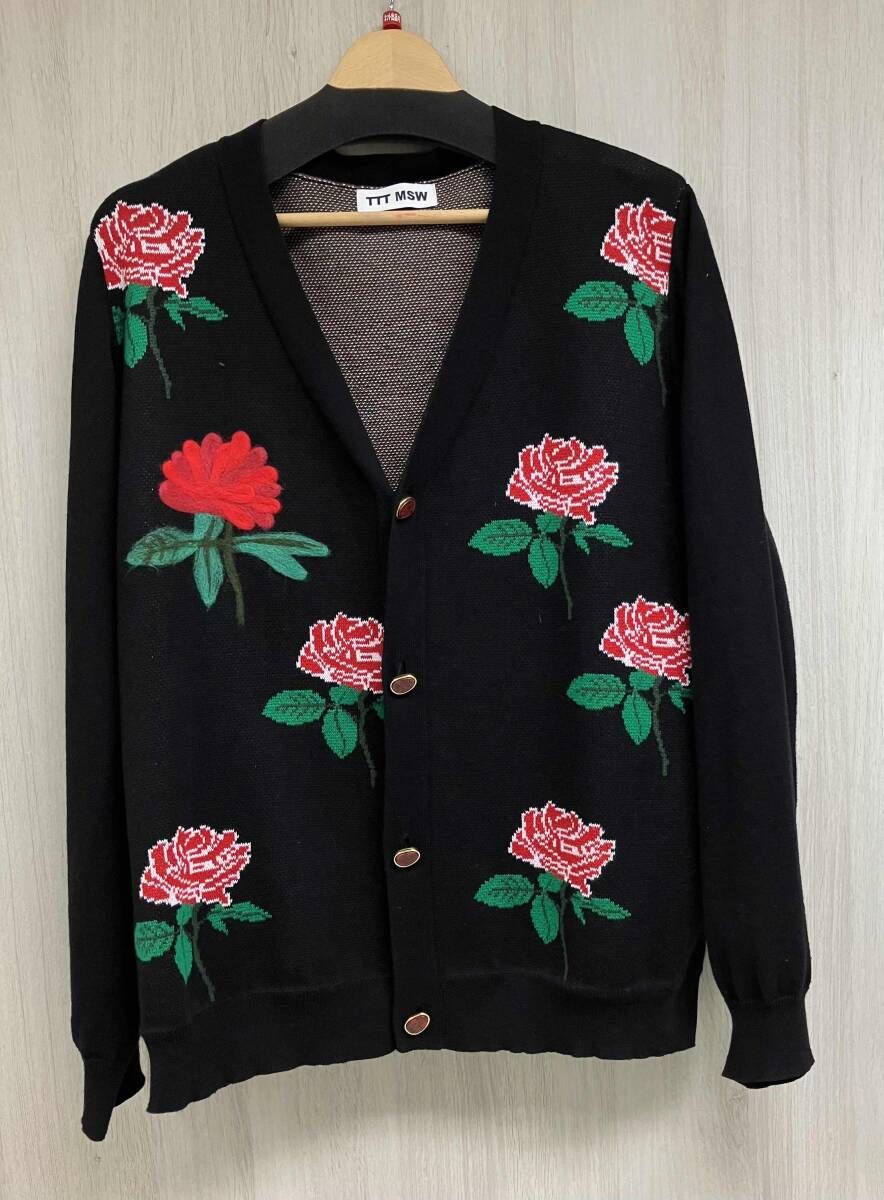 TTT MSW Rose Jacquard Knit Cardigan ティーモダンストリートウエア