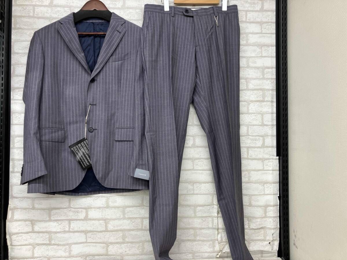 cantarelli 32 253191 カンタレリ セットアップスーツ その他アウター メンズ グレー ストライプ イタリア製
