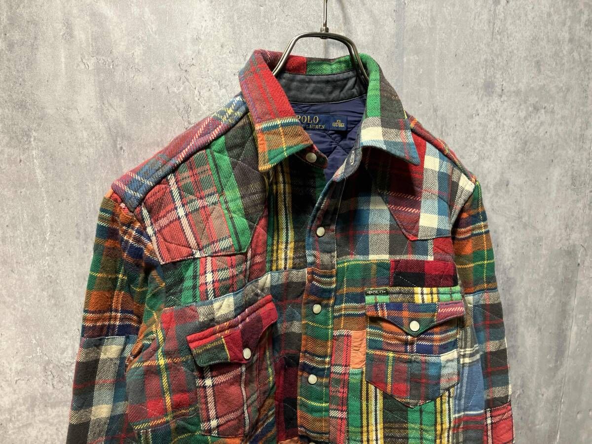 POLO Ralph Lauren patchwork Western shirt 注文 jacket パッチワーク