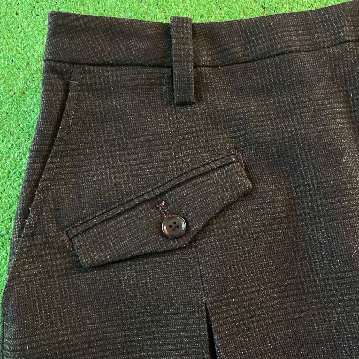 PEARLY GATES パーリーゲイツ インナー付き ロゴ刺繍 グレンチェック