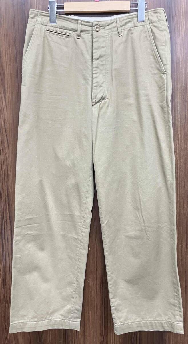 LE （エルイー）M-43チノパンツ　WIDE（ワイド）　サイズ32 ベージュ ベージュ LE／エルイー／M-43／チノパン／ミリタリーチノ／M／ベージュ