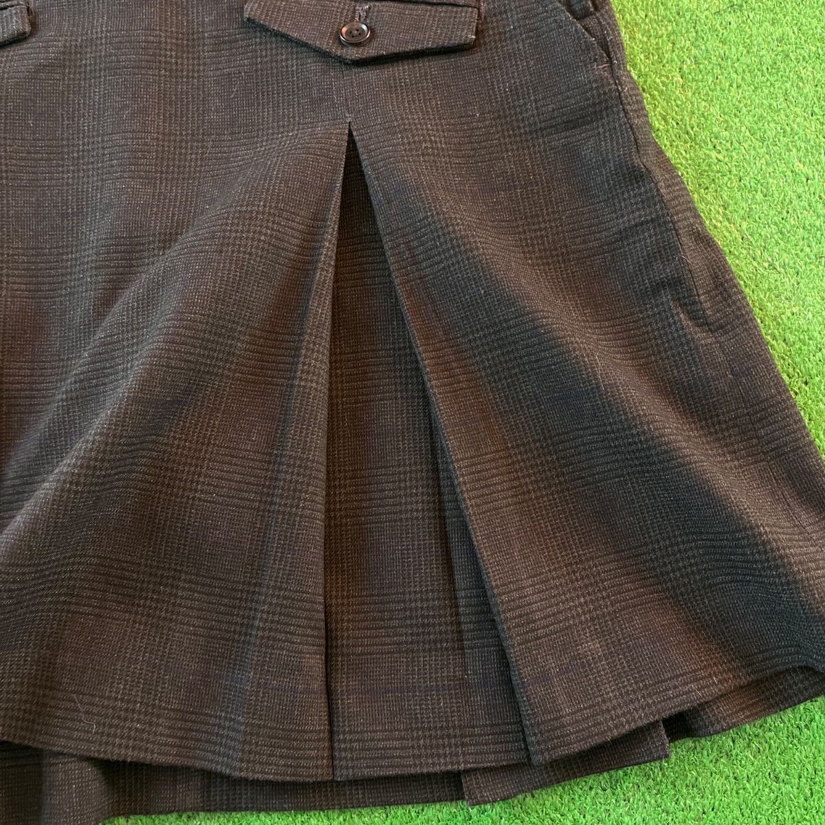 PEARLY GATES パーリーゲイツ インナー付き ロゴ刺繍 グレンチェック