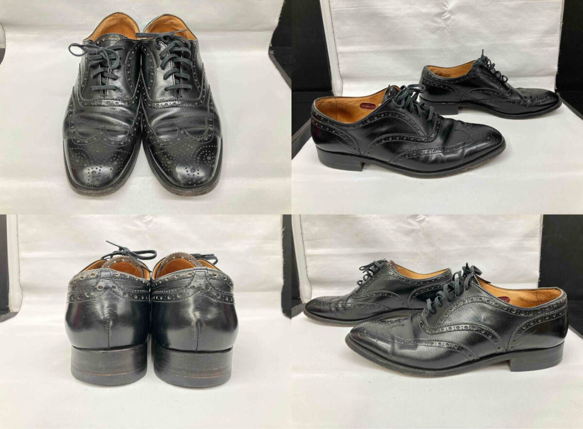 Burberry メンズ25EE ウィングチップ ドレスシューズ ブラック - メルカリ