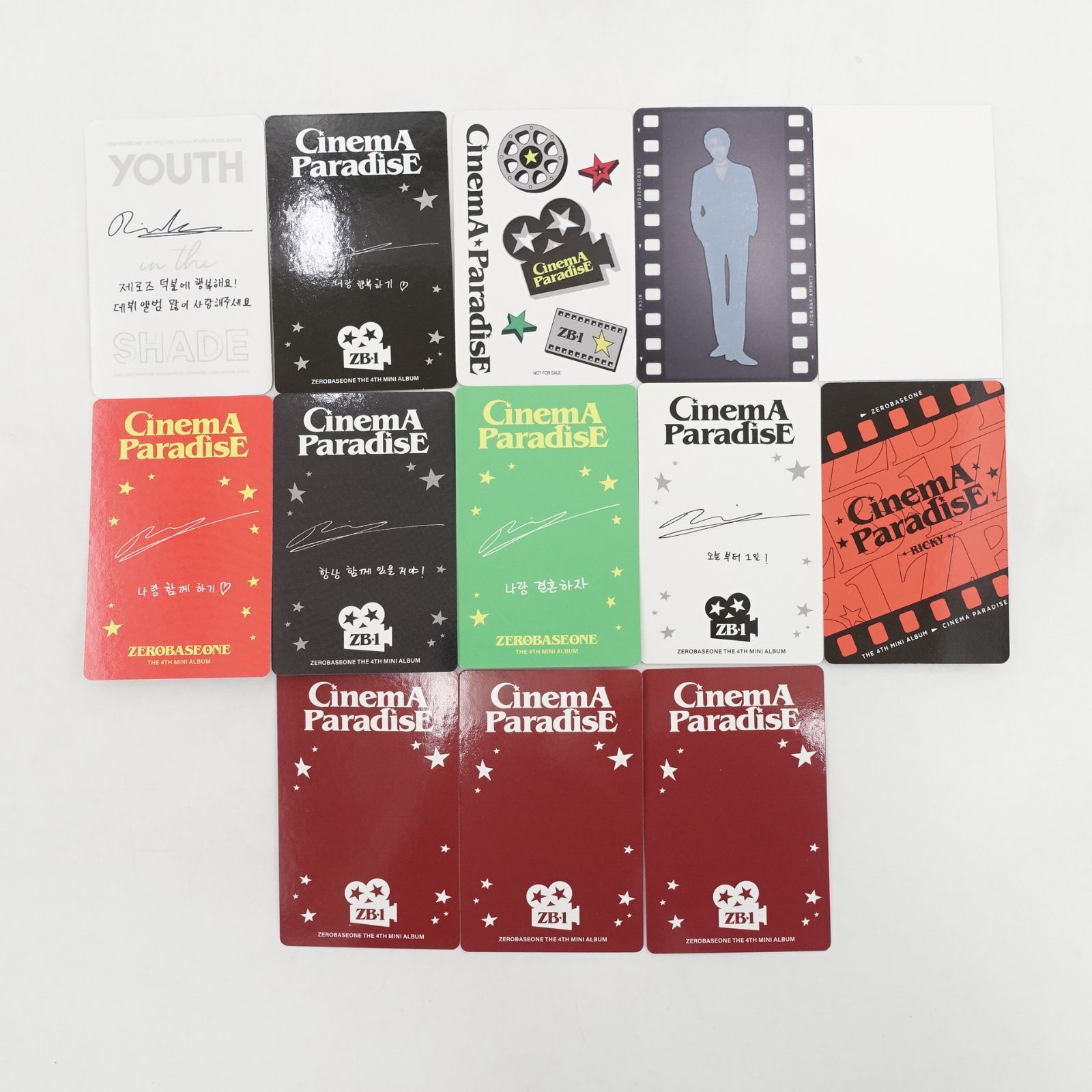 ZEROBASEONE リッキー YOUTH IN THE SHADE Cinema Paradise 4集