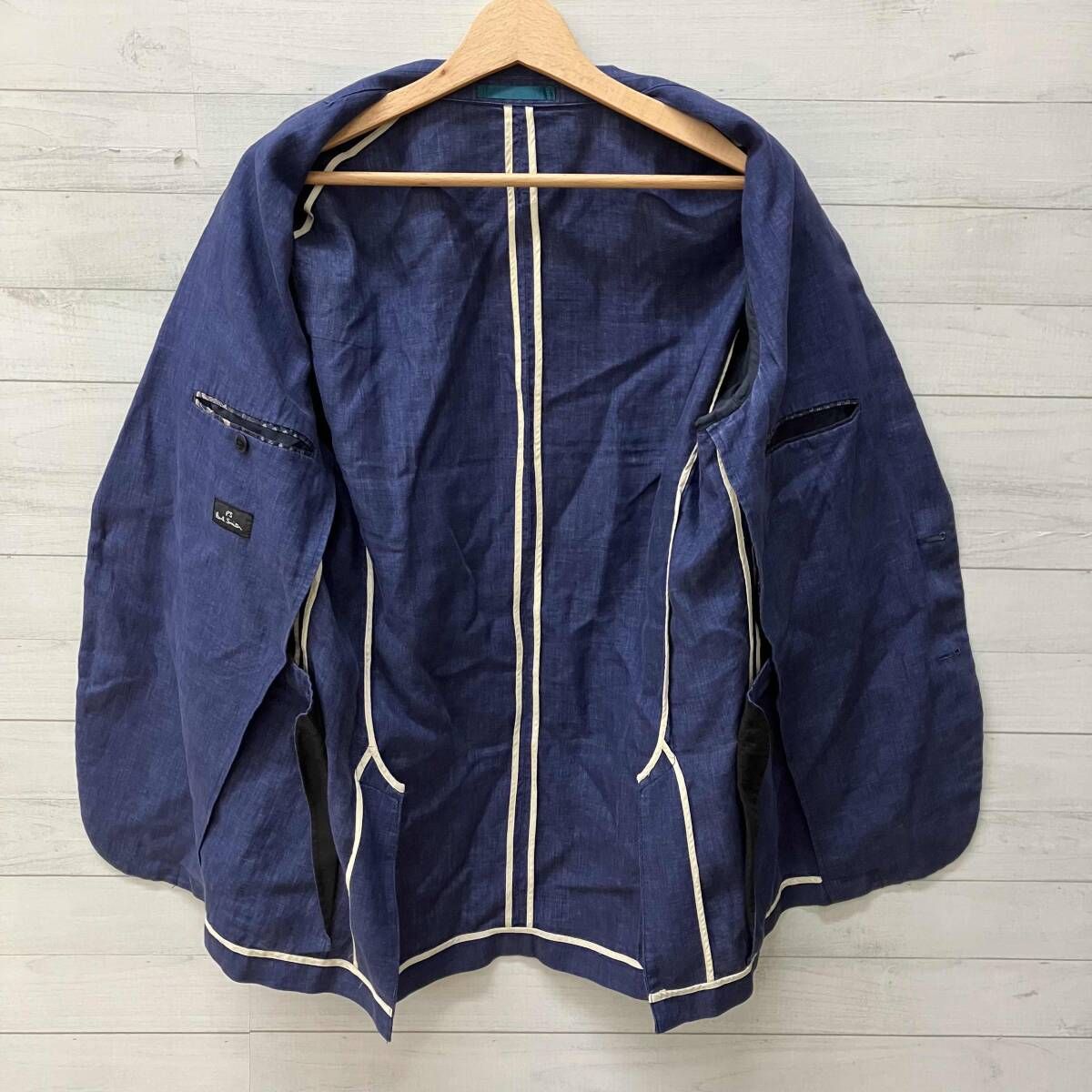 PAUL SMITH ポールスミス テーラードジャケット リネン100% PP-BG