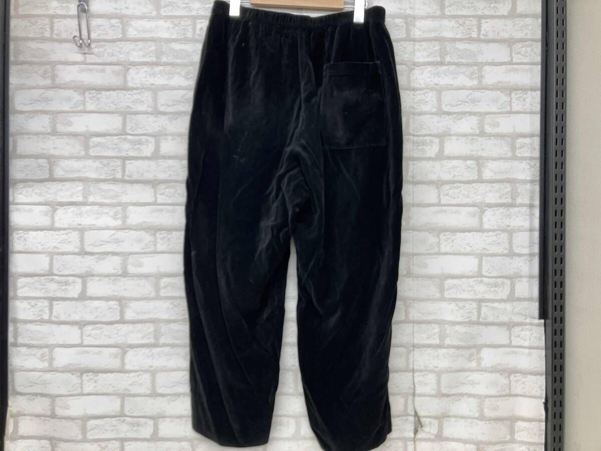 N.Hoolywood 1201-CP 07-021 エヌ ハリウッド ロングパンツ ベロア ブラック メンズ サイズ38