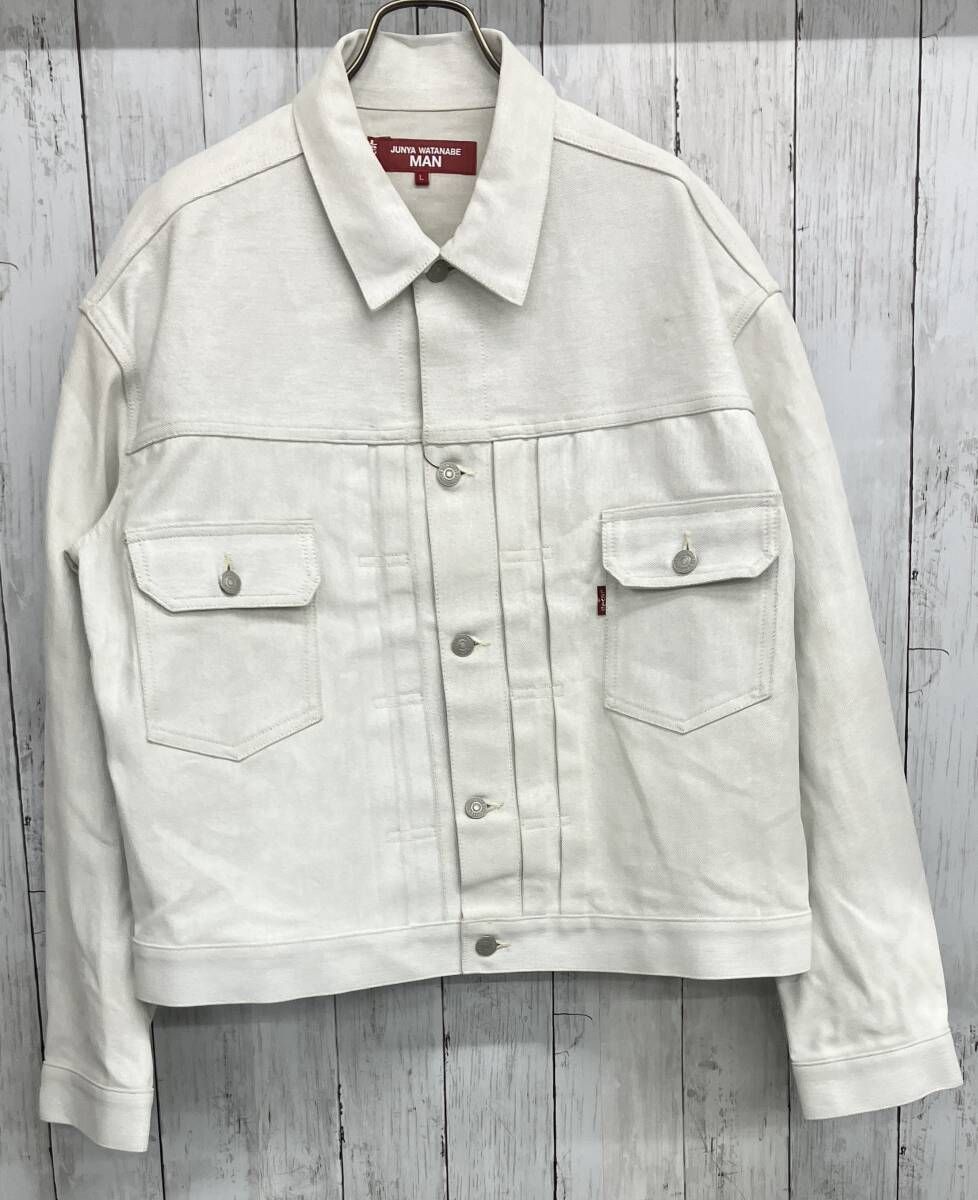 JUNYA COMME des GARCONS MAN × Levi s 箔プリントデニムジャケット 25 SS ジュンヤワタナベ コムデギャルソンマン リーバイス