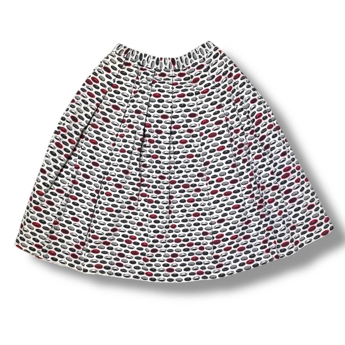 19ss BLACK COMME des GAROCONS Flare Skirt sizeS 総柄フレアスカート