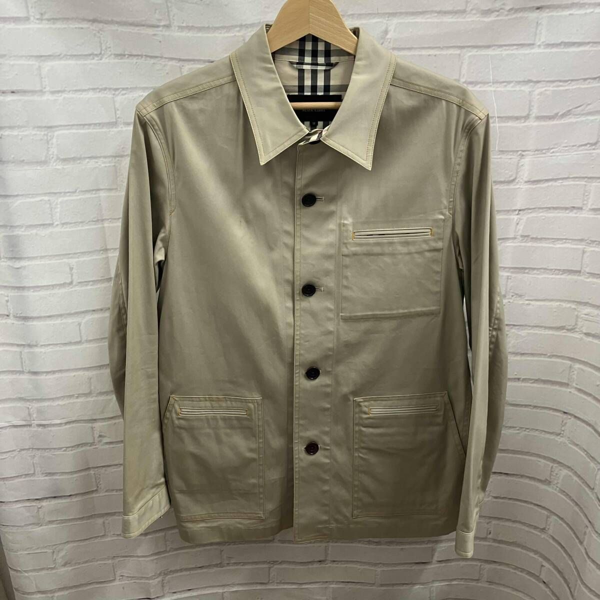 BLACK LABEL バーバリーブラックラベル トレンチコート BMP 80-410-43 表記サイズM ベージュ