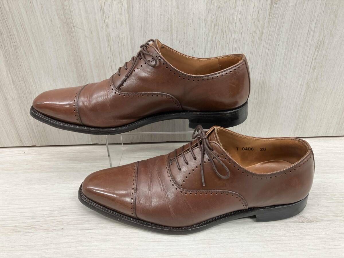SCOTCH GRAIN T0406 ウイングチップ ビジネスシューズ 26cm ブラウン 