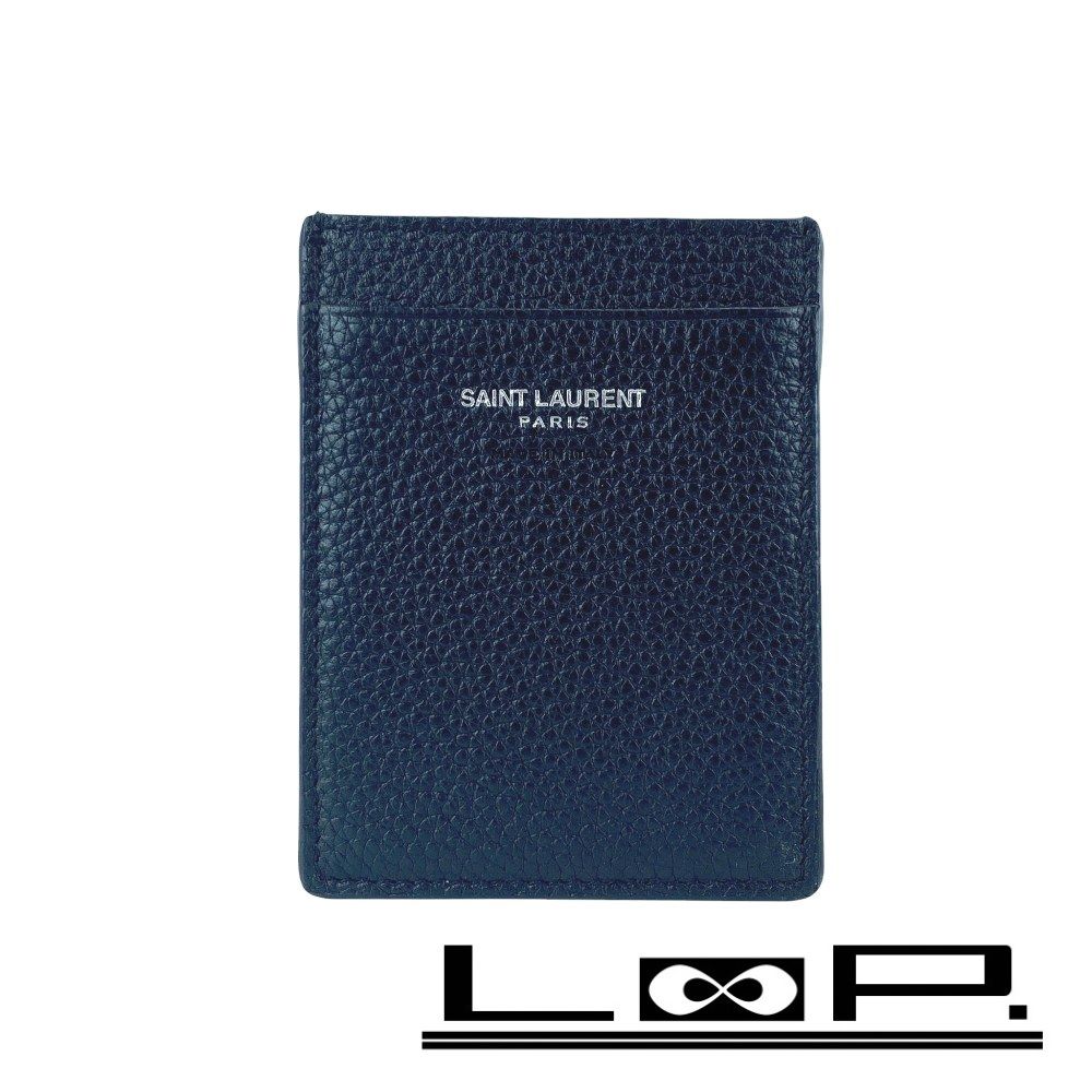 サンローラン ■美品■ カードケース 名刺入れ ビジネス 仕事 レザー ブラック 黒 【435201】3