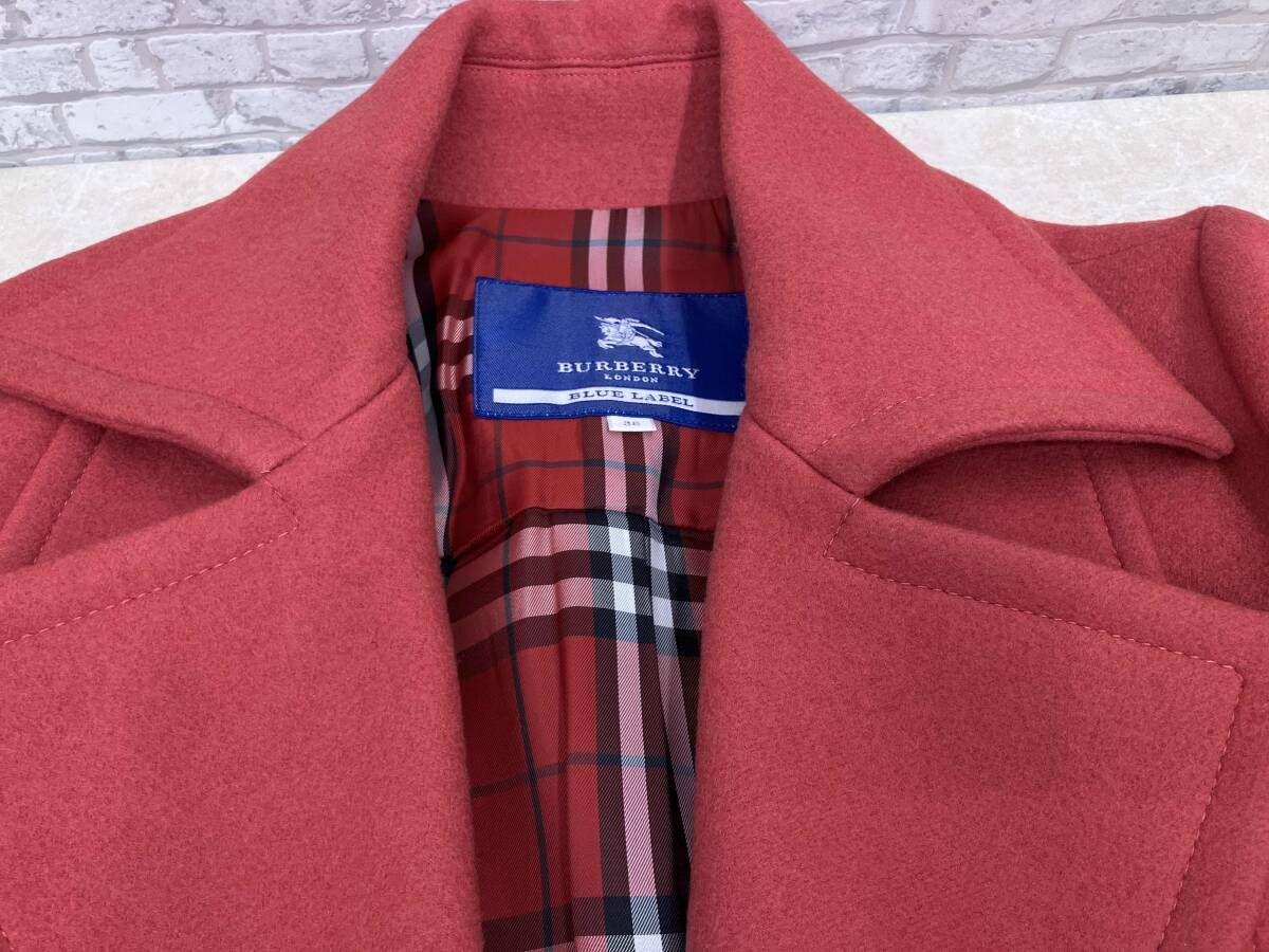 BURBERRY BLUE LABEL バーバリー ブルーレーベル ピーコート FNF35-760