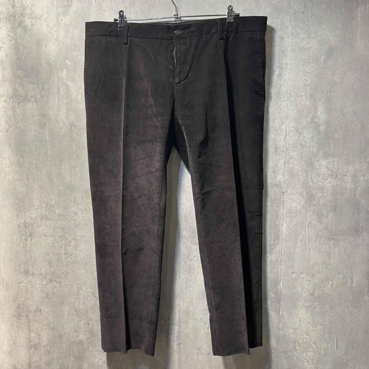 DOLCE&GABBANA archive corduroy pants コーデュロイセンタープレス