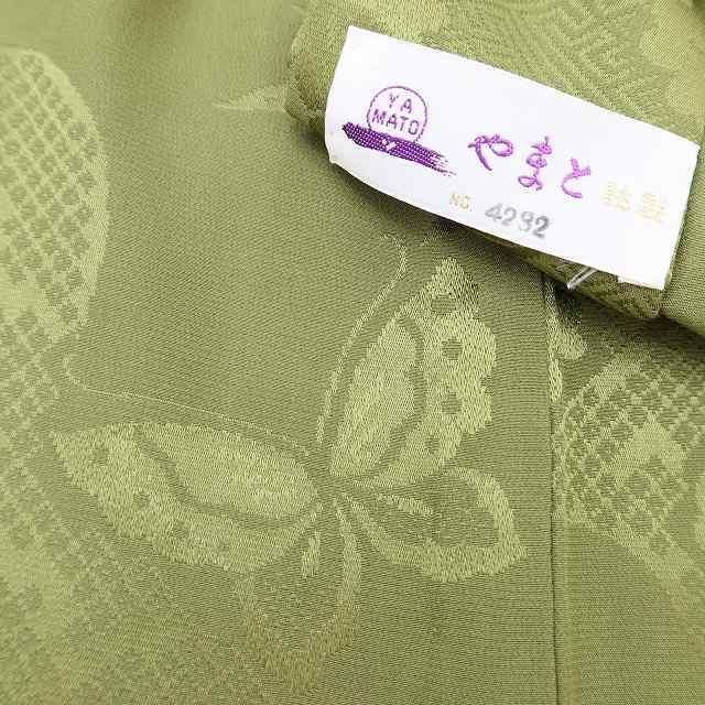 ✾まめ藤✾ やまと誂製 正絹 着物 袖無双 菊や桜 蝶が大集合の竹林”長襦袢 S-28