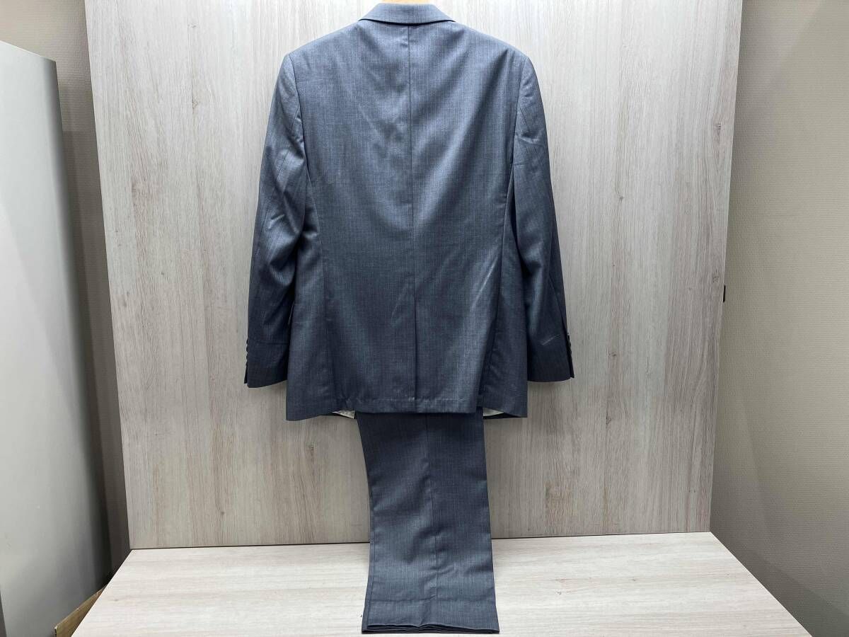 Paul Smith LONDON ポールスミスロンドン セットアップ 9224 裏地グレー 花柄 ウール×ポリエステル ストライプ ポルトガル製 46