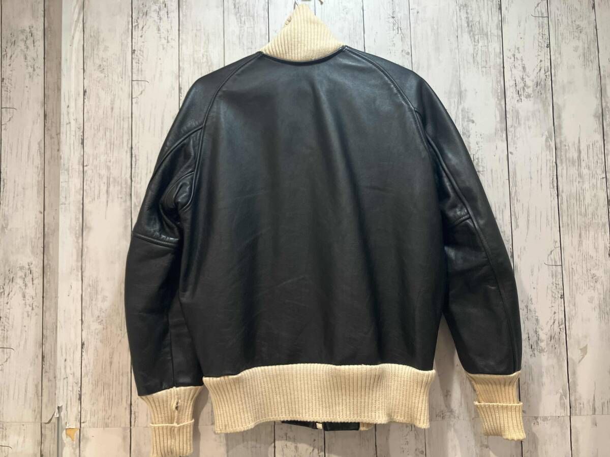 KOOKUM × SONIC LAB スクーカム × ソニックラブレザーブルゾン 38