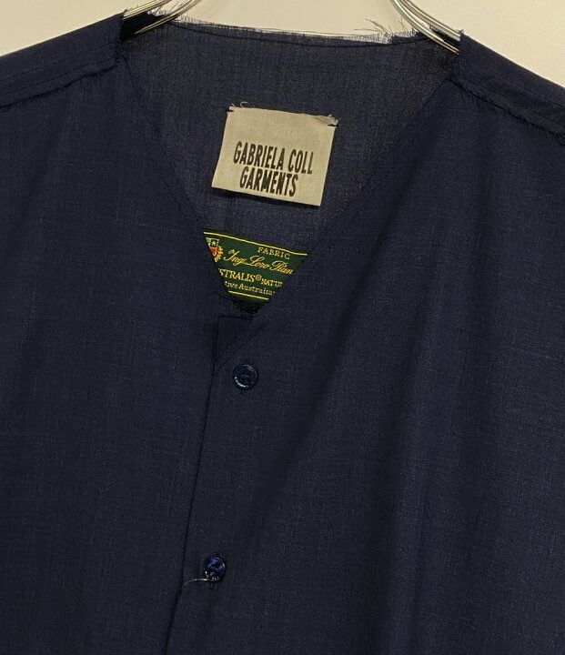 トップス GABRIELA COLL GARMENTS 23AW LORO SHIRT 4 タグ付 美品 24ss GABRIELA COLL GARMENTS Loro Piana Fine Wool