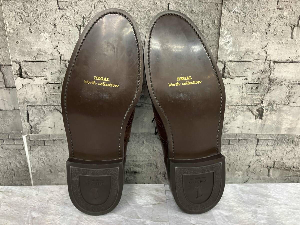 REGALウィングチップ Worth Collection ダークブラウン サイズ25.5
