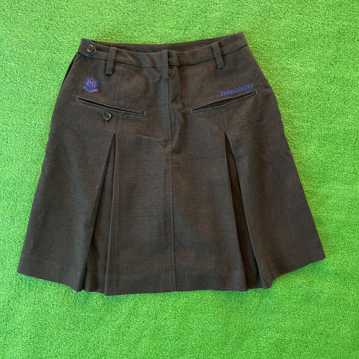 新品✨️パーリーゲイツ　スカート　M❣️ PEARLY GATES パーリーゲイツ インナー付き ロゴ刺繍 グレンチェック