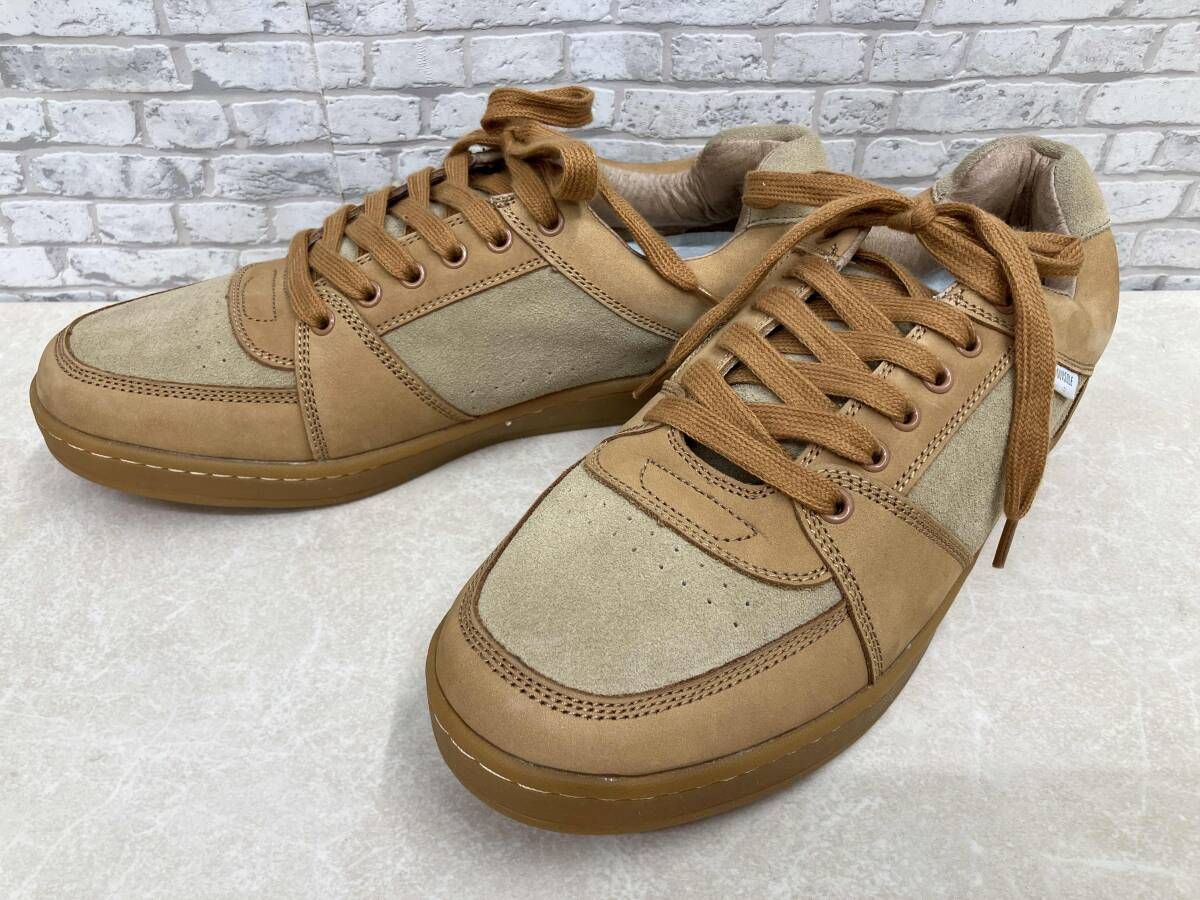 SUVSOLE サヴソル × BEAUTY-YOUTH UNITED ARROWS ローカットスニーカー サイズ27 cm ベージュ