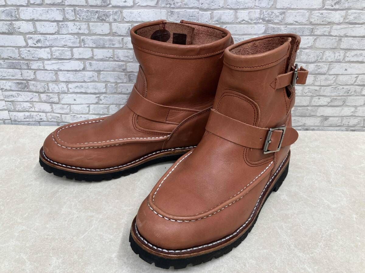 AVIREX アビレックス DEVIL デビル モックトゥ エンジニアブーツ サイズ27.cm レッドブラウン