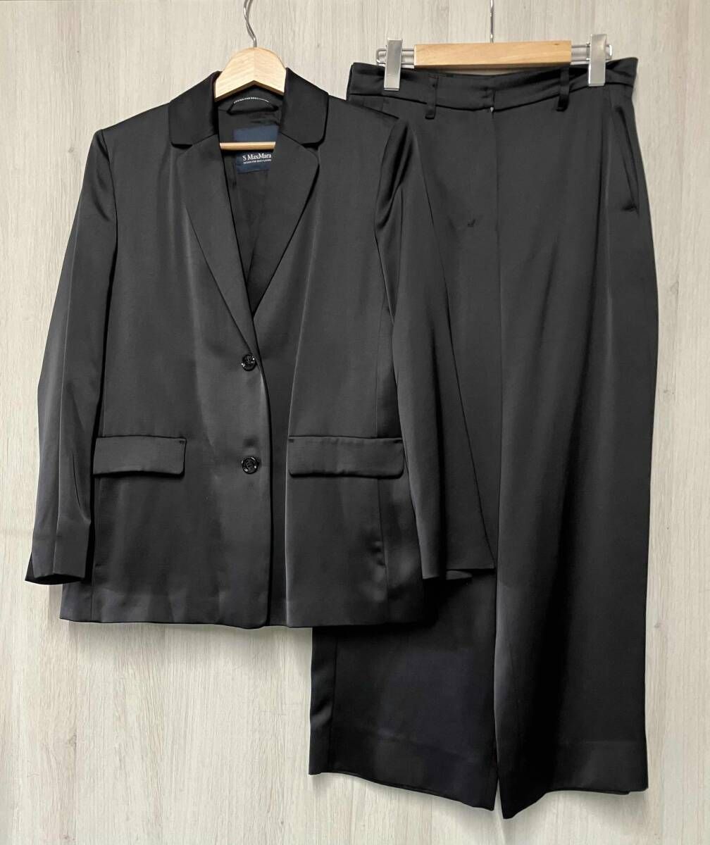 S MAX MARA エス マックスマーラ 2 B スーツ セットアップ サイズ36 ブラック