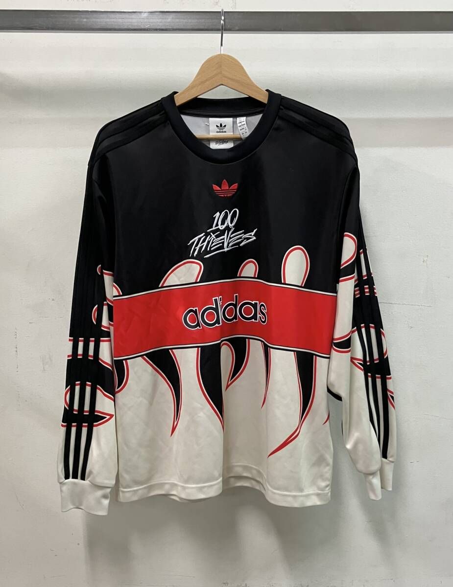 adidas originals×100 THIEVES ロンT XXL 長袖 トップ adidas アディダス 長袖Tシャツ ×100 THIEVES ハンドレッド