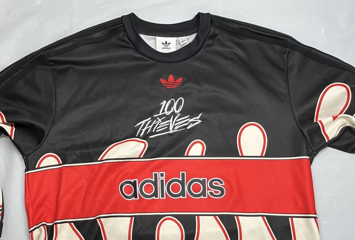 トップ adidas アディダス 長袖Tシャツ ×100 THIEVES ハンドレッド