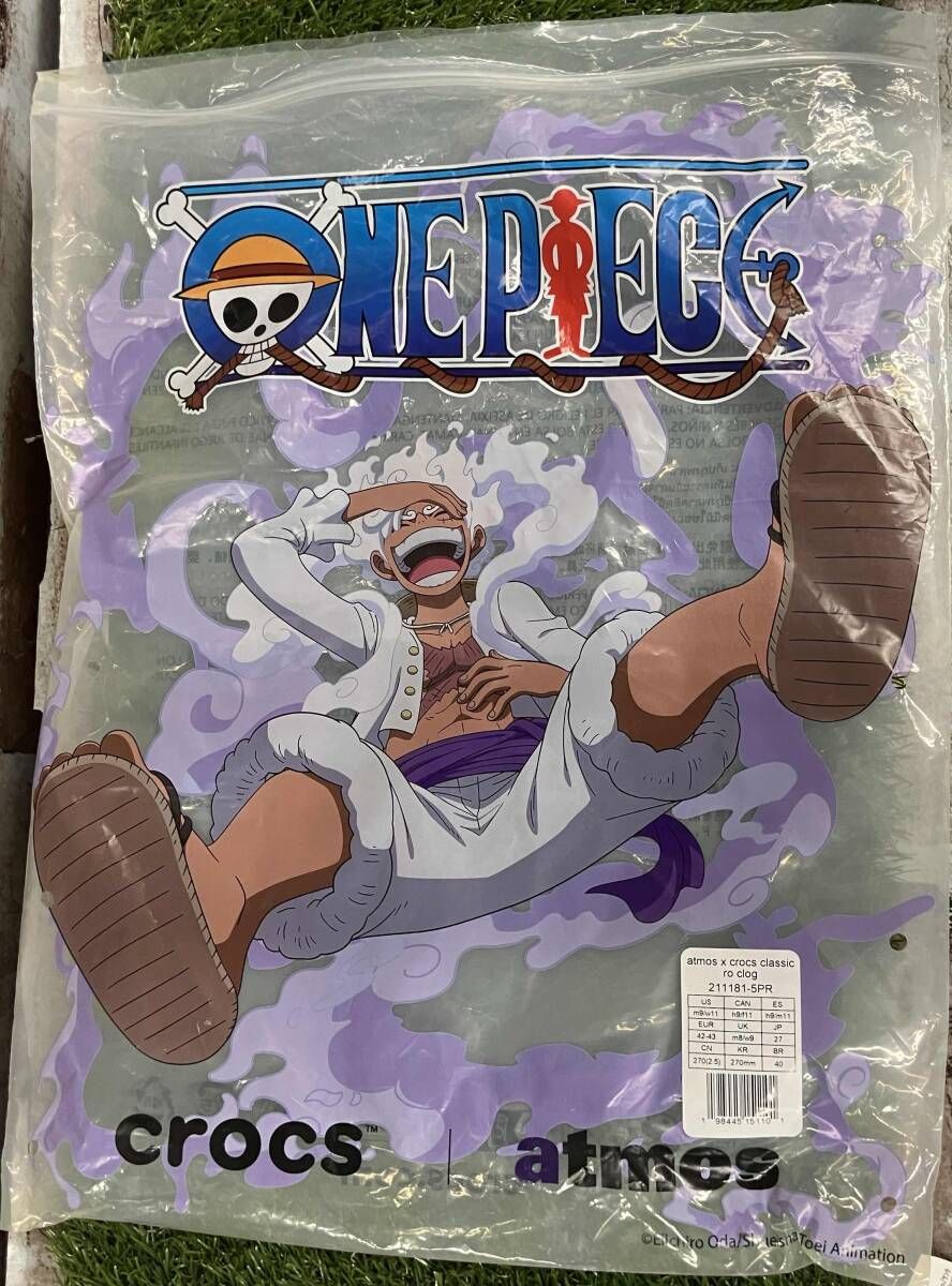 極美品】crocs×ONE PIECE×atmos/クロックス×ワンピース×アトモス/ギア5