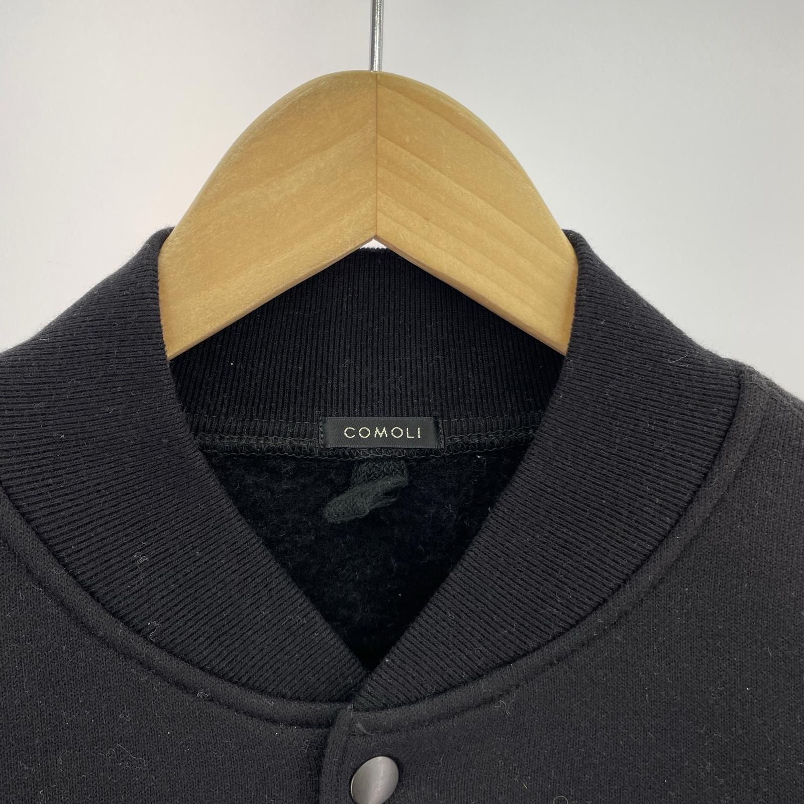 COMOLI 21AW 裏毛スナップジャケット 4 ブラック - メルカリ