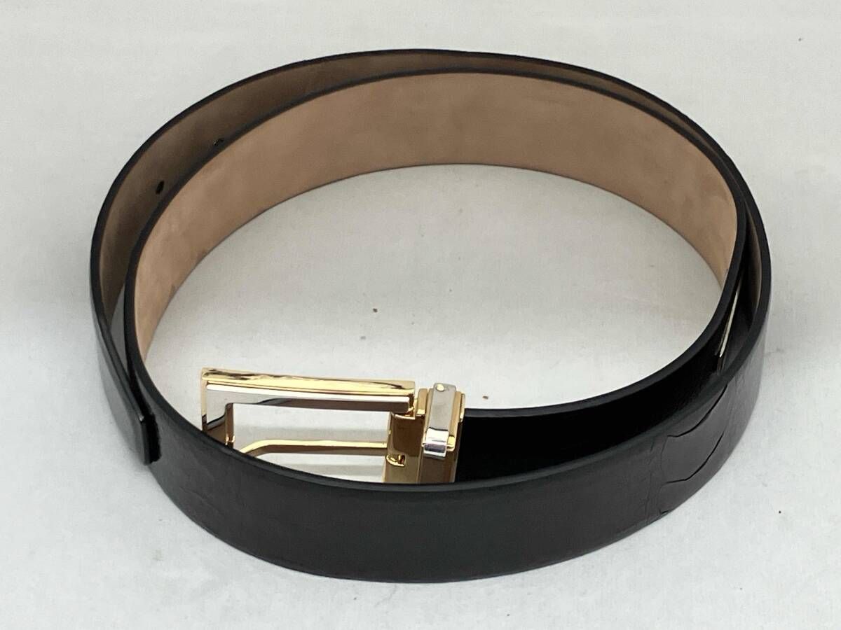 き DOLCE GABBANA ドルチェアンドガッバーナ ベルト クロコダイル レザー インポート