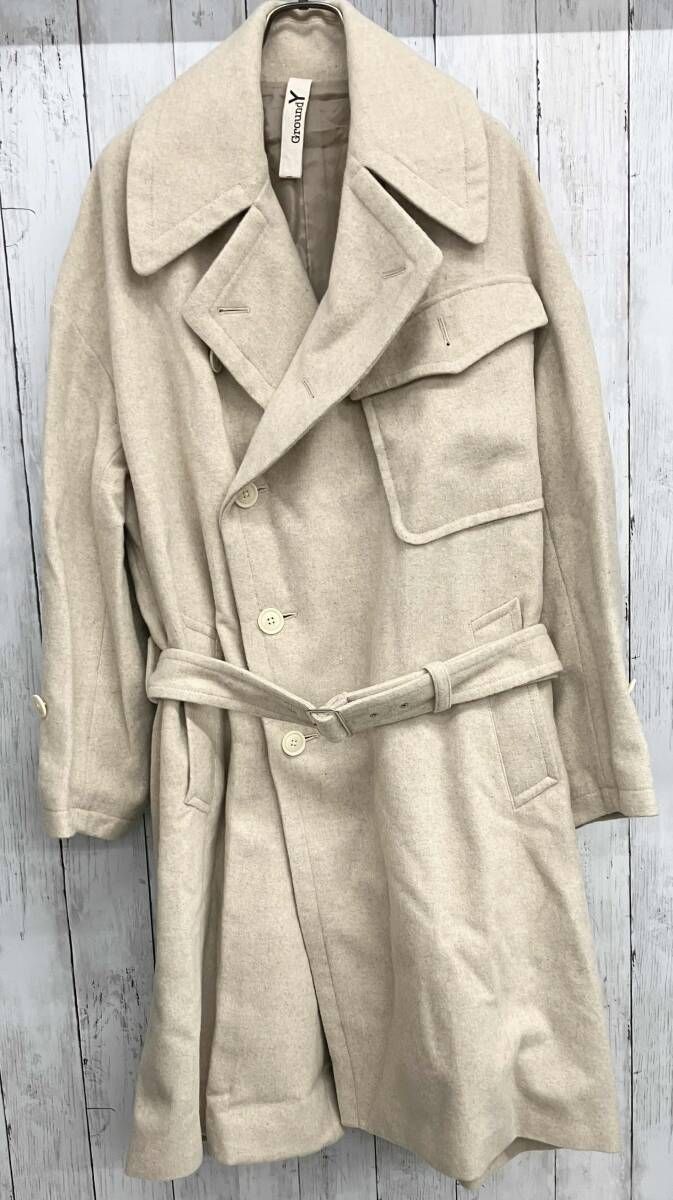 Ground Y モーターサイクルコート グラウンドワイ ウールコート GE C 02 101 size 1