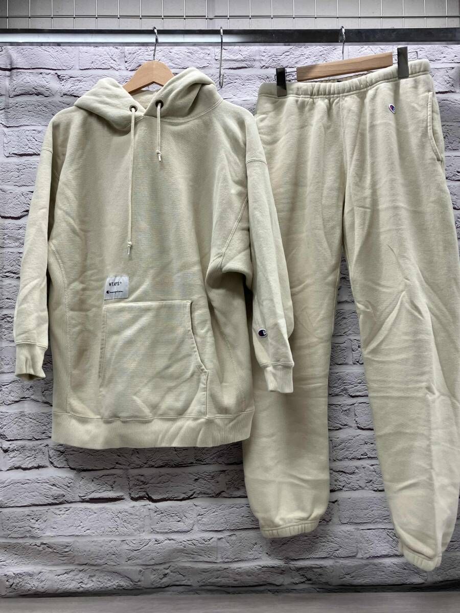 Champion REVERSE WEAVE パーカー 上下セット WTAPS C 8-U 126 表記サイズM イエロー系