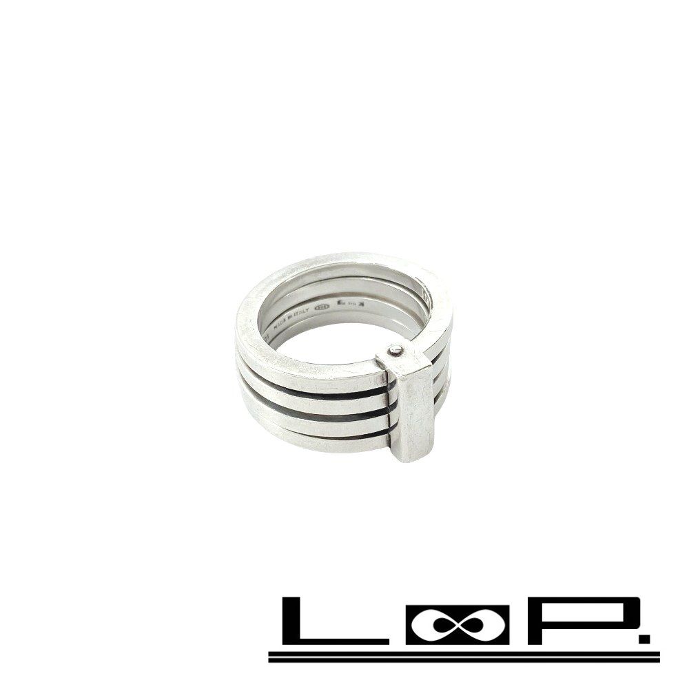 グッチ SV925 リング 指輪 16号 ヴィンテージ 希少 研磨仕上げ済み