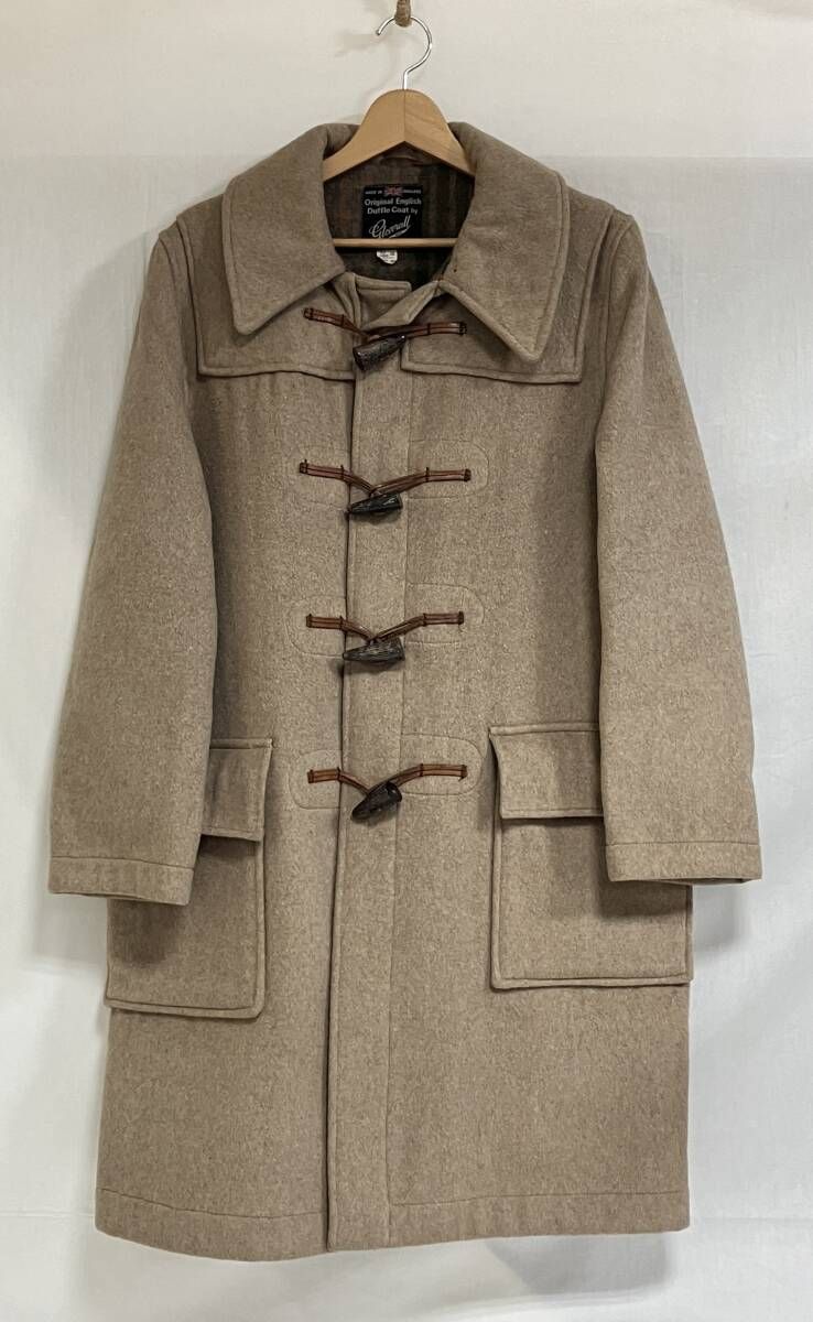 60 s gloverall ダッフルコート イングランド製 サイズ48 ベージュ 裏地チェック
