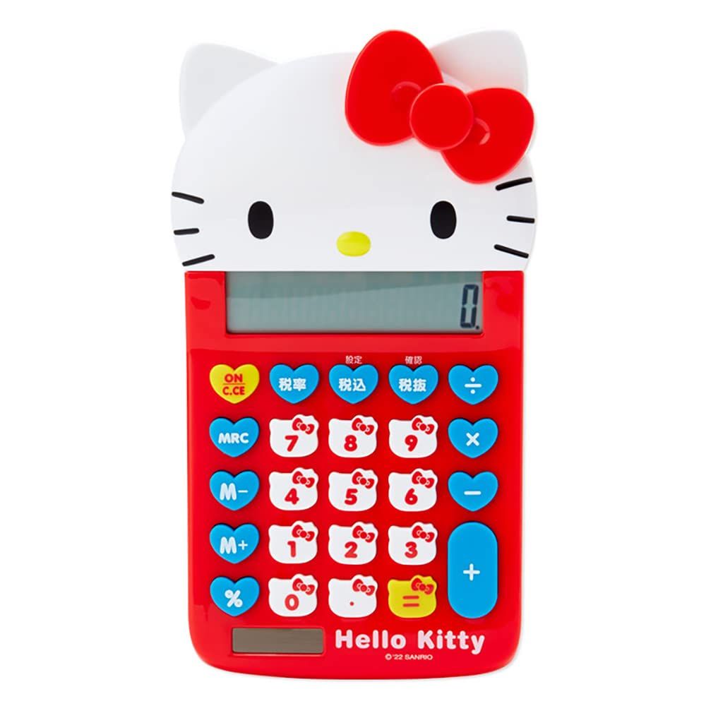 サンリオ(SANRIO) ハローキティ フェイス形キー電卓 633879 ワンサイズ [レッド/ホワイト] - メルカリ