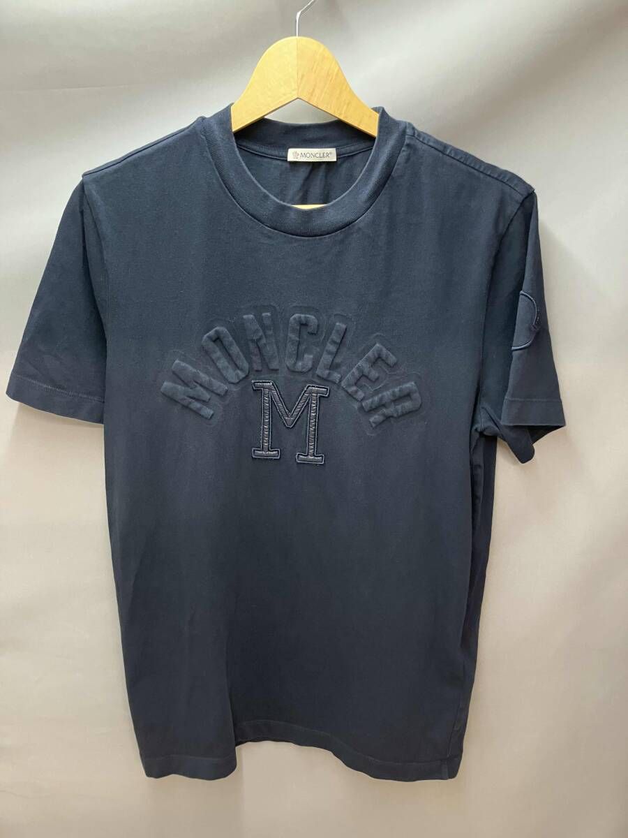 MONCLER モンクレール 半袖Tシャツ カットソー レディース サイズ S ネイビー 夏