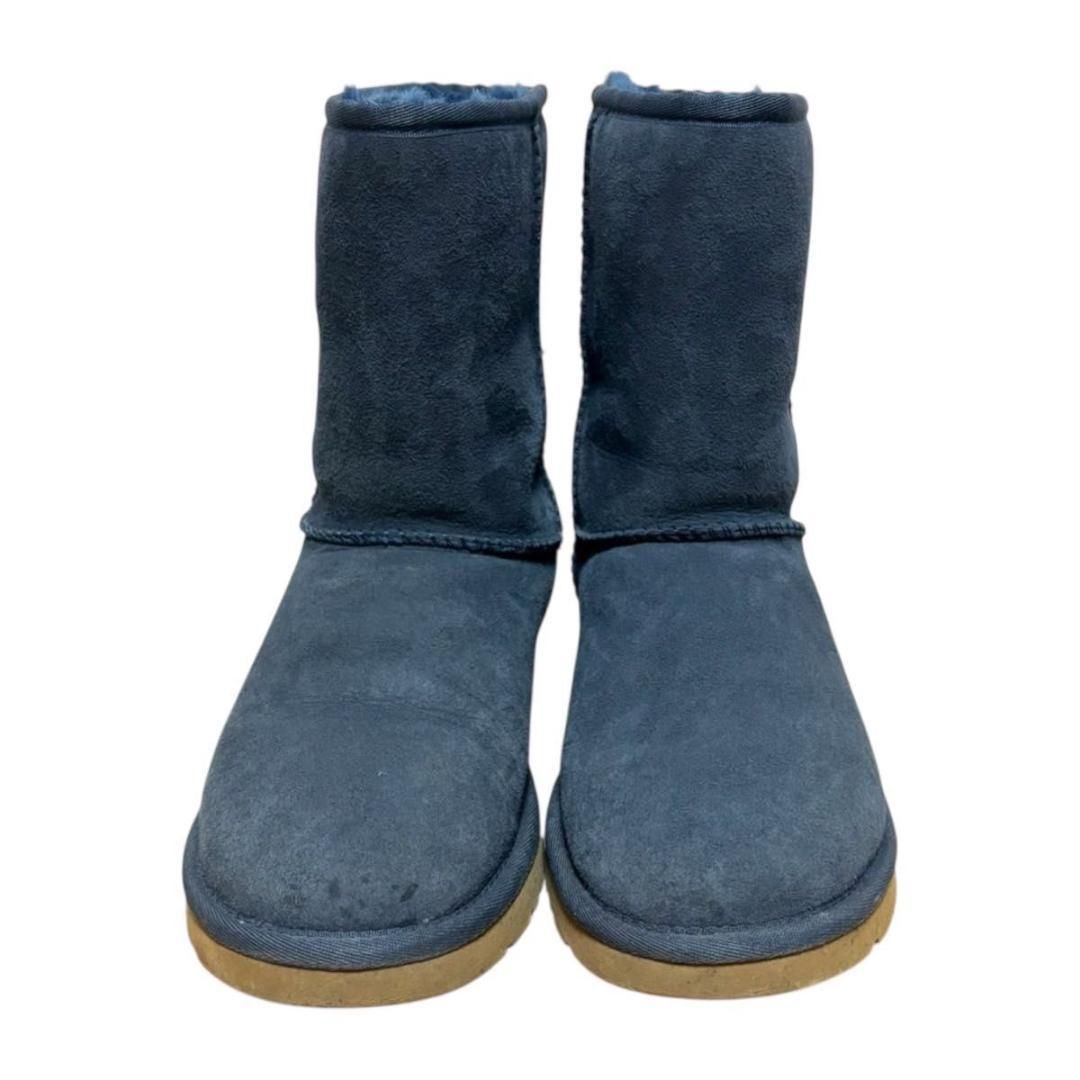 UGG W CLASSIC SHORT NAVY 24 ムートン ブーツ