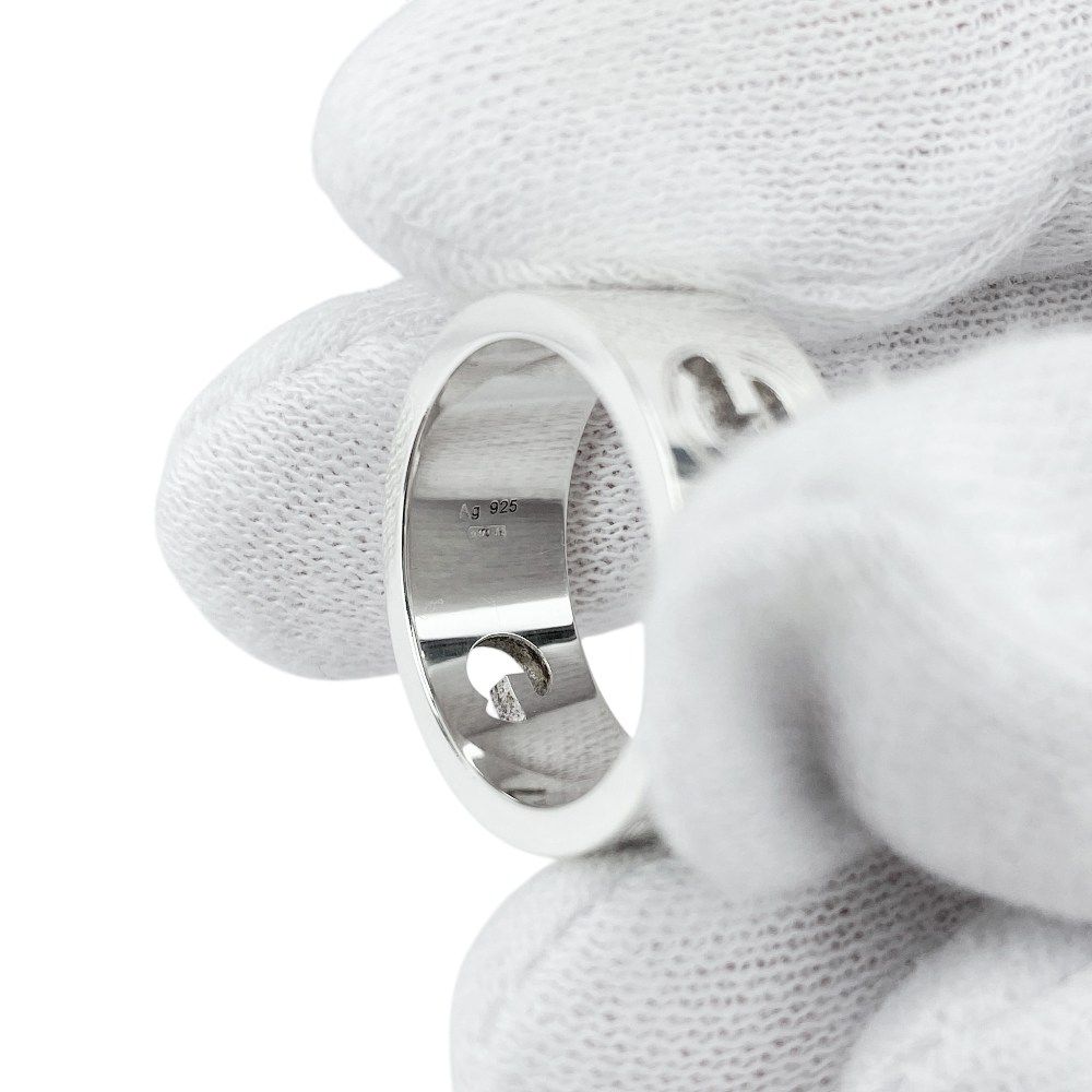 グッチ □中古□ カットアウト Gロゴ リング 指輪 アクセサリー SV925