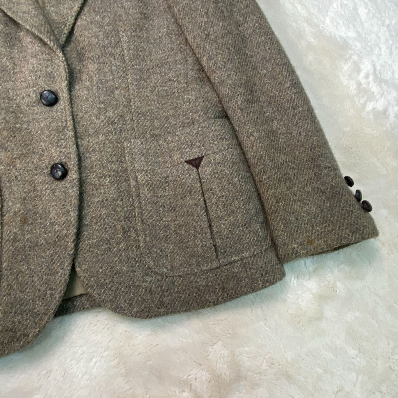 レディース オールドバーバリー Burberry ツイード テーラード