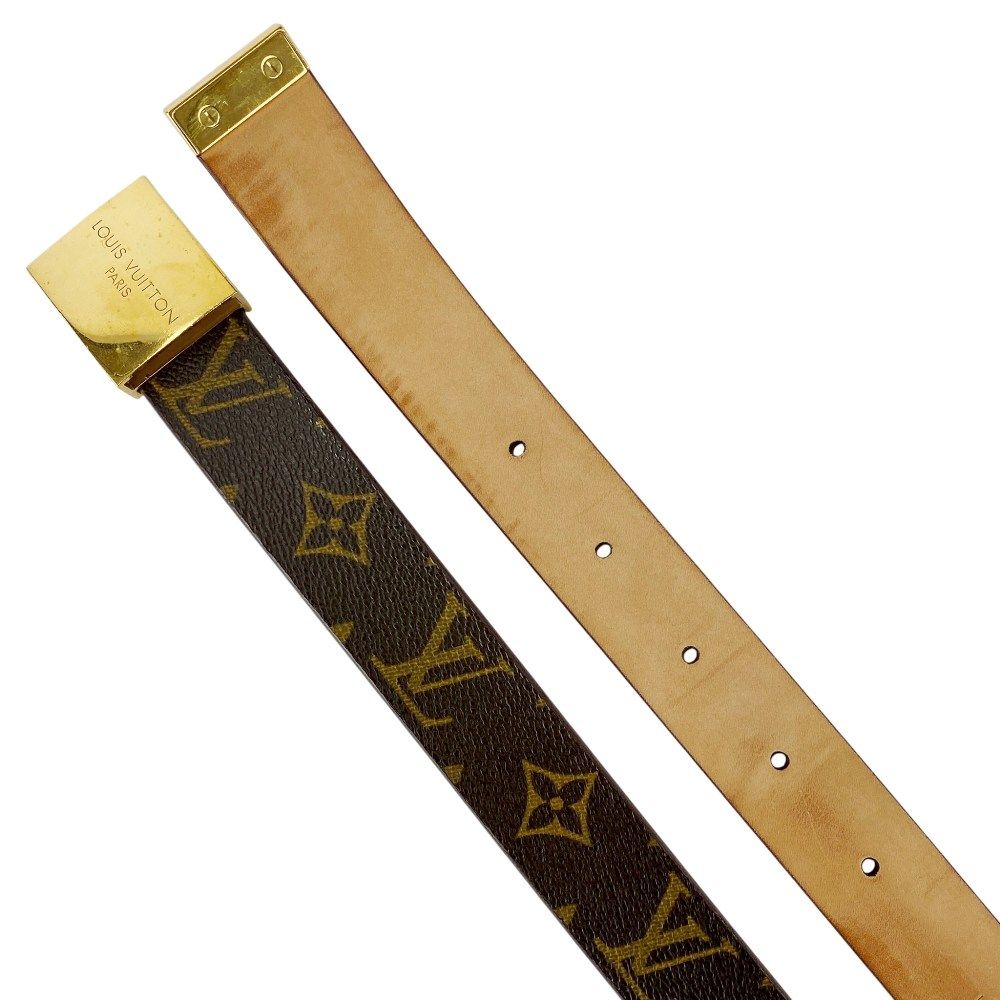ルイヴィトン □美品□ サンチュールキャレ ベルト モノグラム GP